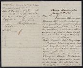 Letter from H. A. Gilliam at Camp Washington to Captain Thomas Sparrow